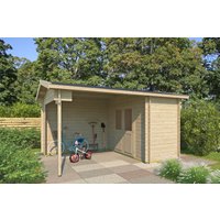 26% Rabatt ! Fjordholz Gartenhütte Modell Kilian 28 B 5x3m