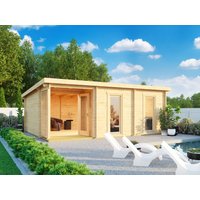 26% Rabatt ! Fjordholz Pultdach Gartenhütte Modell Marianne 44 B 5x4m