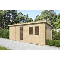 26% Rabatt ! Fjordholz Gartenhütte Modell Krista 28 B 5x4m
