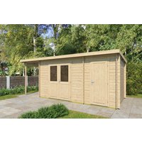 26% Rabatt ! Fjordholz Gartenhütte Modell Gent 28 F 6x3m