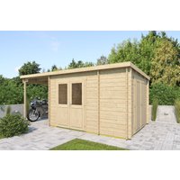 26% Rabatt ! Fjordholz Gartenhütte Modell Hobe 28 B 6x4m