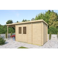 26% Rabatt ! Fjordholz Gartenhütte Modell Hobe 28 A 6x4m