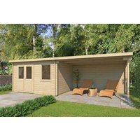 26% Rabatt ! Fjordholz Gartenhütte Modell Gent 28 C 4x3m