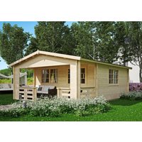 26% Rabatt ! Fjordholz Gartenhütte Modell Johnny 44 C 6x4m