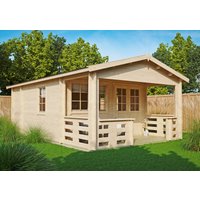 26% Rabatt ! Fjordholz Gartenhütte Modell Johnny 44 B 6x4m