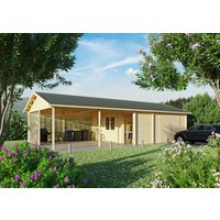 26% Rabatt ! Fjordholz Holzgarage Modell Freiburg-44