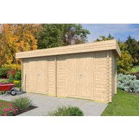 26% Rabatt ! Fjordholz Gartenhütte Modell Rob 28 B 5x4m