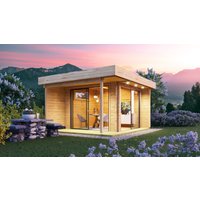 26% Rabatt ! Fjordholz Gartenhütte Alu Concept Relax 44 D 6x4m