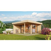 26% Rabatt ! Fjordholz Gartenhütte Alu Concept Relax 70 B 6x4m