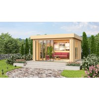 26% Rabatt ! Fjordholz Gartenhütte Alu Concept Lounge 70 A 6x4m