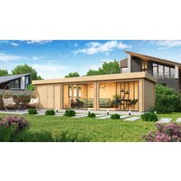 26% Rabatt ! Fjordholz Gartenhütte Alu Concept 70 L 6x4m