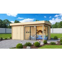 26% Rabatt ! Fjordholz Gartenhütte Alu Concept 70 J 6x4m
