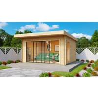 26% Rabatt ! Fjordholz Gartenhütte Alu Concept 70 E 6x4m