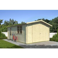 26% Rabatt ! Fjordholz Holzgarage Modell Paris 44 B
