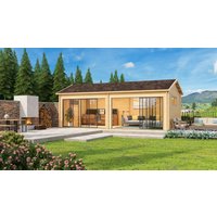 26% Rabatt ! Fjordholz Gartenhütte Alu Concept Jara 44 B 6x4m