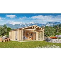 26% Rabatt ! Fjordholz Gartenhütte Alu Concept Arosa 44 C