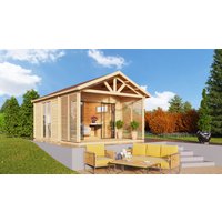 26% Rabatt ! Fjordholz Gartenhütte Alu Concept Arosa 44 A