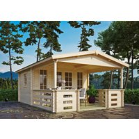 26% Rabatt ! Fjordholz Gartenhütte Modell Franjo 44 B 5x3m