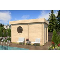 26% Rabatt ! Fjordholz Saunahaus Modell Cube Rondo 70 C