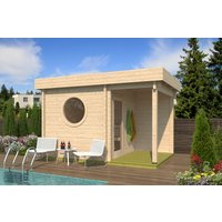 26% Rabatt ! Fjordholz Saunahaus Modell Cube Rondo 70 B