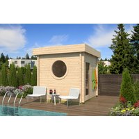 26% Rabatt ! Fjordholz Saunahaus Modell Cube Rondo 70 A