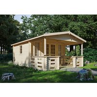 26% Rabatt ! Fjordholz Gartenhütte Modell Franjo 44 A 5x4m