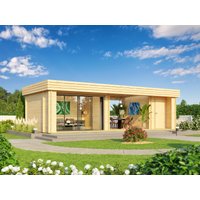 26% Rabatt ! Fjordholz Gartenhütte Modell Rait 44 ALU 10x4m