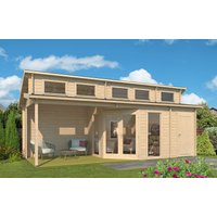 26% Rabatt ! Fjordholz Gartenhütte Modell Kono 44 D 8x3m