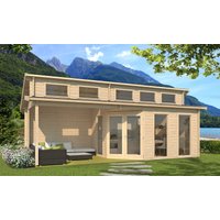 26% Rabatt ! Fjordholz Gartenhütte Modell Kono 44 C 7x3m