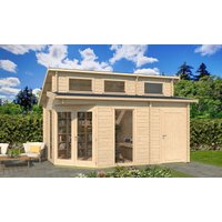 26% Rabatt ! Fjordholz Gartenhütte Modell Kono 44 B 6x3m