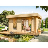 26% Rabatt ! Fjordholz Gartenhütte Modell Miriam 44 A Modern 5x3m