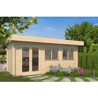 26% Rabatt ! Fjordholz Gartenhütte Modell Kurt 44 A 6x3m