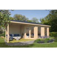 26% Rabatt ! Fjordholz Gartenhütte Modell Lisa 44 F Modern 6x4m