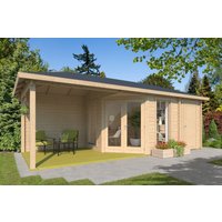 26% Rabatt ! Fjordholz Gartenhütte Modell Lisa 44 E Modern 6x3m