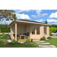 26% Rabatt ! Fjordholz Gartenhütte Modell Lisa 44 D Klassik 4x3m