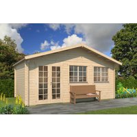 26% Rabatt ! Fjordholz Gartenhütte Modell Rolf 44 B 6x4m