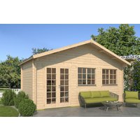 26% Rabatt ! Fjordholz Gartenhütte Modell Rolf 44 A 6x4m