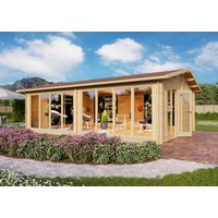 26% Rabatt ! Fjordholz Gartenhütte Modell Marina 70 8x4m