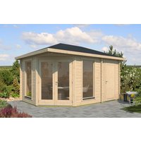 26% Rabatt ! Fjordholz Gartenhütte Modell Lisa 44 C Modern 5x4m