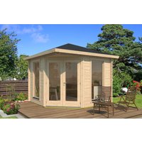 26% Rabatt ! Fjordholz Gartenhütte Modell Lisa 44 A Modern 4x3m