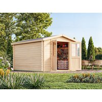 26% Rabatt ! Fjordholz Gartenhütte Modell Bente 28 D 4x3m