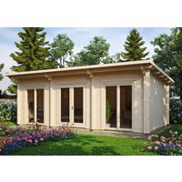 26% Rabatt ! Fjordholz Gartenhütte Modell Jacob 90 H 7x4m