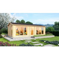 26% Rabatt ! Fjordholz Gartenhütte Modell Officehouse 44 7x4m