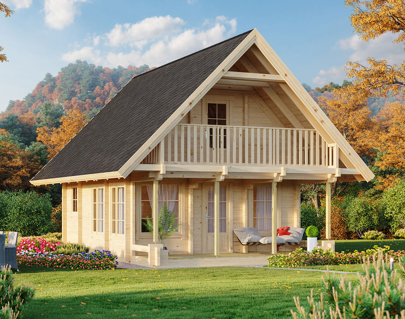 26% Rabatt ! Fjordholz Ferien- und Freizeit Holzhaus Modell Ber 6x4m