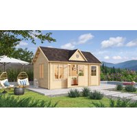 26% Rabatt ! Fjordholz Gartenhütte Modell Teehaus Bradford 70 6x4m