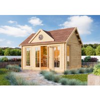 26% Rabatt ! Fjordholz Gartenhütte Modell Teehaus Glasgow 70 A 4x3m