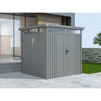 38% Rabatt ! Metall Gerätehaus Modell Style 4,45 m² Alu Grau