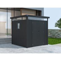38% Rabatt ! Metall Gerätehaus Modell Style 4,45 m² Anthrazit