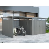 37% Rabatt ! Metall Gerätehaus Modell Style 7,56 m² Spar-Set-2