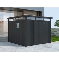 39% Rabatt ! Metall Gerätehaus Modell Style 7,56 m² Anthrazit